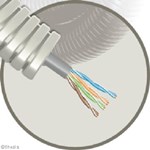 Kunststof installatiebuis, voorbedraad Snelflex 2 x (4 x 2 x AWG24/1 Cat5E) Kunststof installatiebuis, voorbedraad Snelflex 2 x (4 x 2 x AWG24/1 Cat5E)